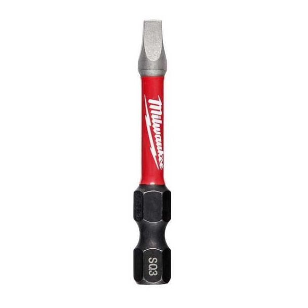 SHOCKWAVE 2" Impact Square Recess No. 3 Power Bits (25 Pk)