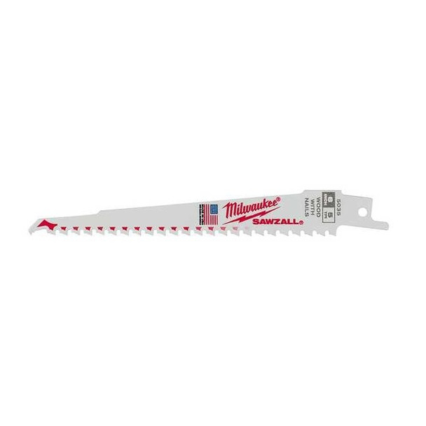Milwaukee Tool 6" 5 TPI SAWZALL Blades (50 Pk) 48-01-6035