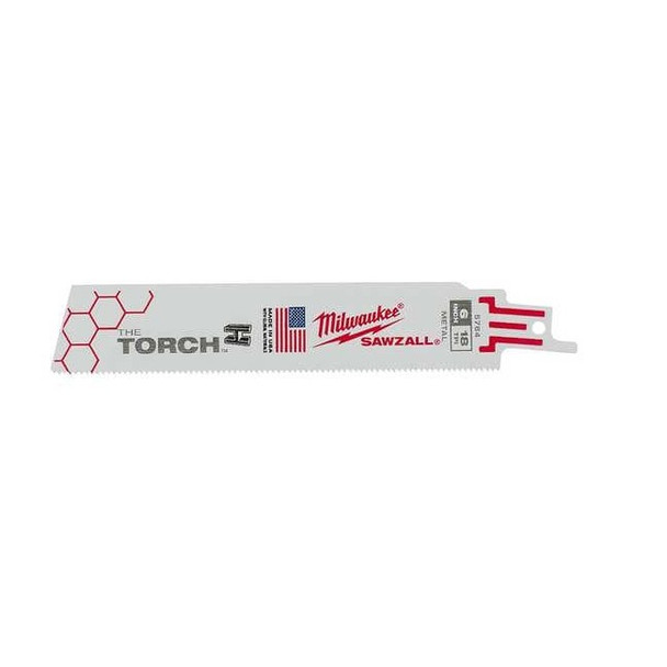 Milwaukee Tool 6" 18 TPI The Torch SAWZALL Blades (25 Pk) 48-00-8784