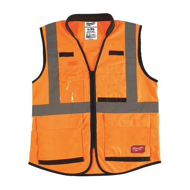 Class 2 High Visibility Orange Performance Safety Vest - 2XL/3XL (CSA)