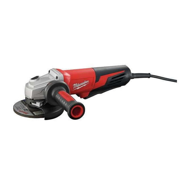 Milwaukee Tool 13 Amp 5"   Small Angle Grinder  Paddle, Lock-On 6117-30