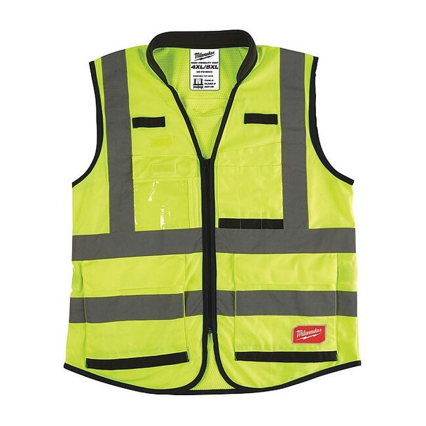 Class 2 High Visibility Yellow Performance Safety Vest - 4XL/5XL