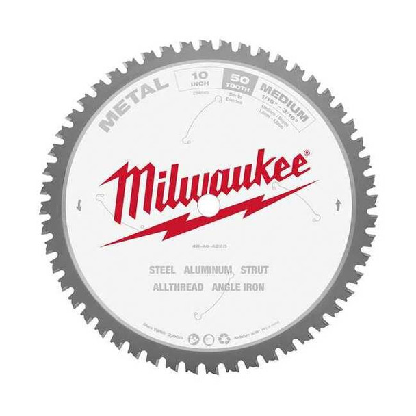 10 in. 50 Tooth Metal Cutting Circular Saw Blade (5/8 in. Arbor)