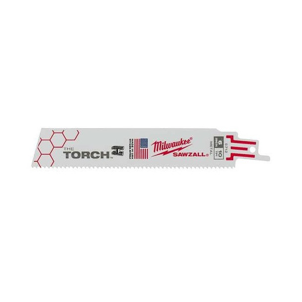 Milwaukee Tool 6" 10 TPI The Torch SAWZALL Blades (25 Pk) 48-00-8712