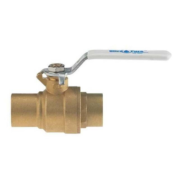 Milwaukee Valve 1/2" Sweat Brass Ball Valve Inline UPBA485B 1/2