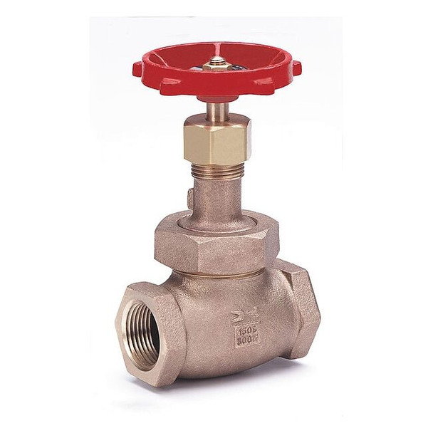 Milwaukee Valve Globe Valve,1/2",Bronze,FNPT,300 psi 590T 1/2