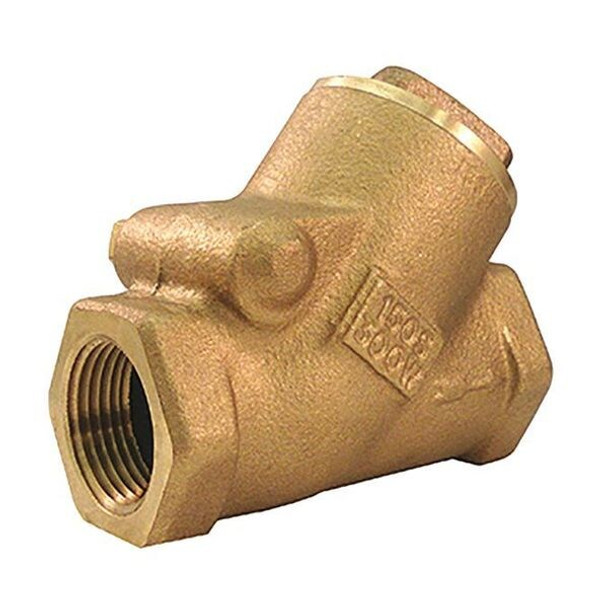 Milwaukee Valve 1-1/2" FNPT Bronze Swing Y Check Valve 515Y 1 1/2