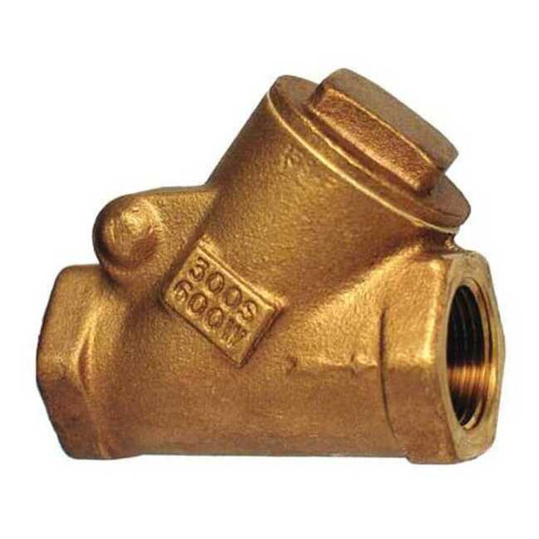 Milwaukee Valve 3/4" FNPT Bronze Swing Y Check Valve 515Y 3/4"