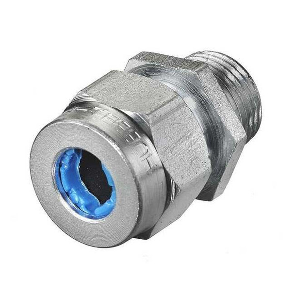 Hubbell Wiring Device-Kellems Liquid Tight Connector,3/8 in.,Blue SHC1012ZP