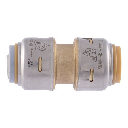 Sharkbite Push-Fit Adapter, Brass, Brass UR4008