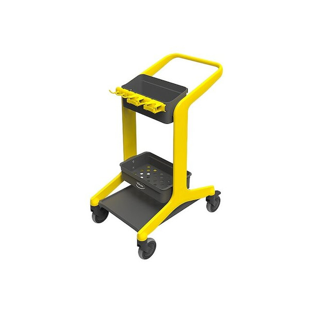 Remco Janitorial Cart,Swvel,Yellow,PPP,23.4 lb 57006