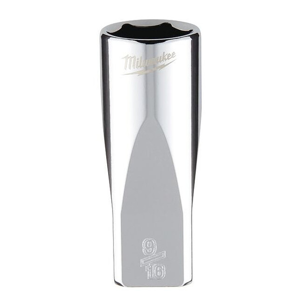 1/4 in. Drive 9/16 in. SAE 6-Point Deep Socket with FOUR FLAT Sides