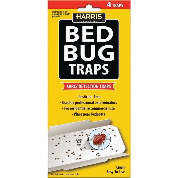 Harris Natural Glue Bedbug Trap For Floors (4-Pack) BBTRP