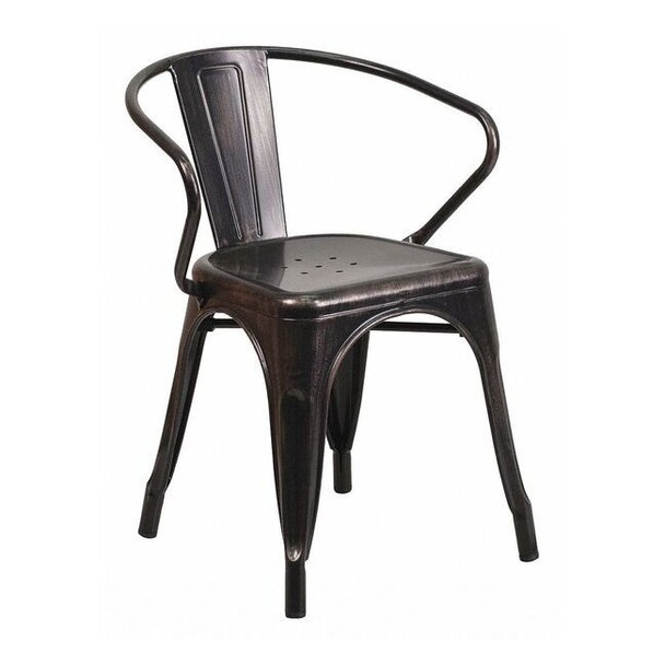 Contemporary Chair, 21-1/2 in W 19" L 27-3/4" H, Integrated