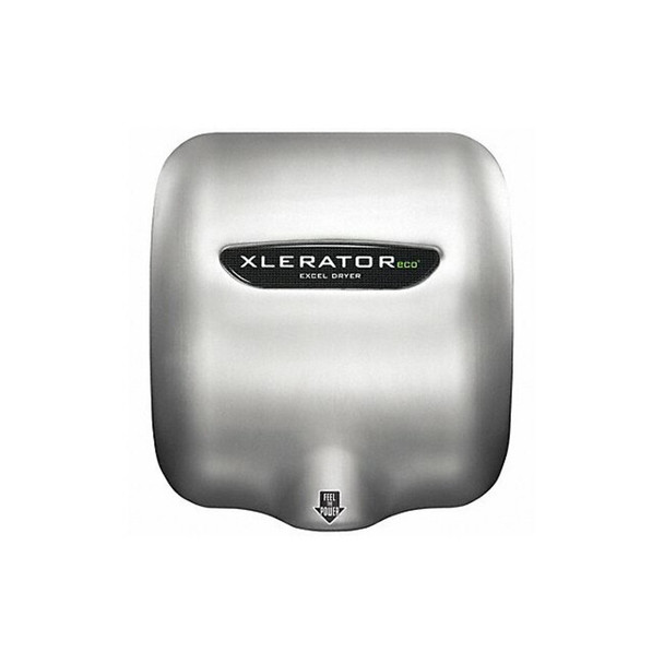 Automatic Hand Dryer, 12 sec Dry, 68 to 76, 208 to 277V AC, Silver, Brushed