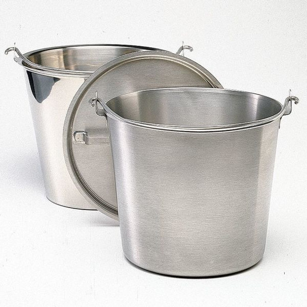 Manufacturer Varies Tapered Pail,12-1/2 qt.,Stainless Steel 58130