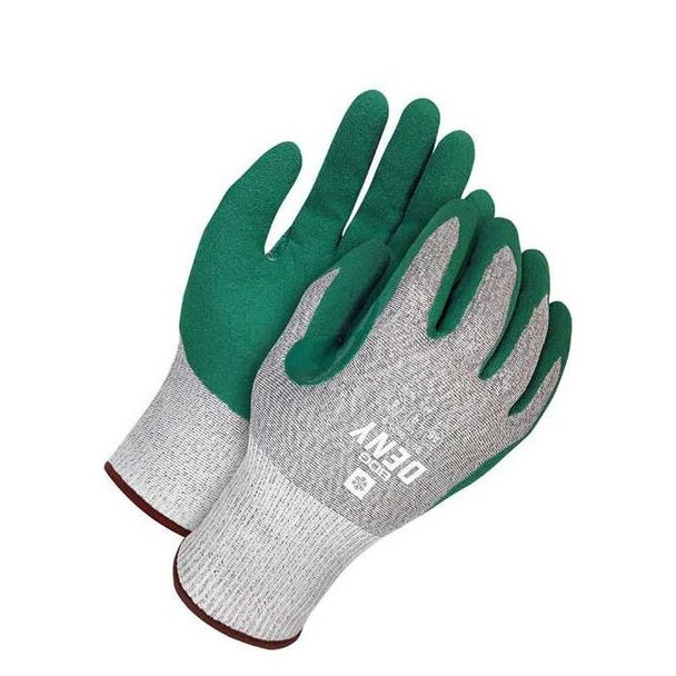 Cut Resistant Coated Gloves, Cut Level A6 ,Dipped ,Nitrile ,Sandy ,L 1 PR