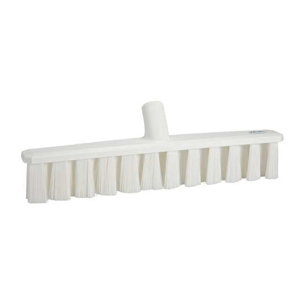 Vikan 15 1/4 in Sweep Face Broom Head, Medium, Synthetic, White 31735