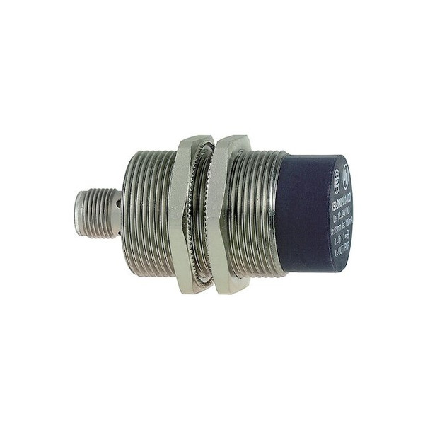 Cylindrical, Inductive Proximity Sensor, 36 mm Dia., Brass, M12, 3 Wires