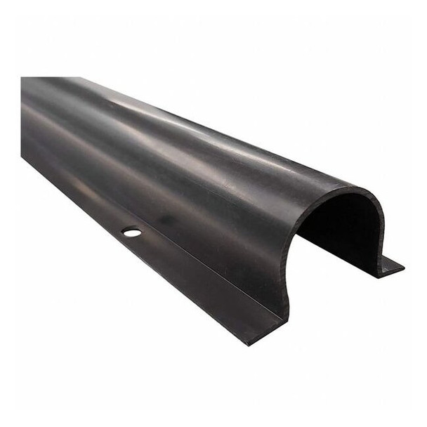 Wire Guard, 7/16 in H, 5 ft L, 7/16 in W, 1 Channel, PVC, Black