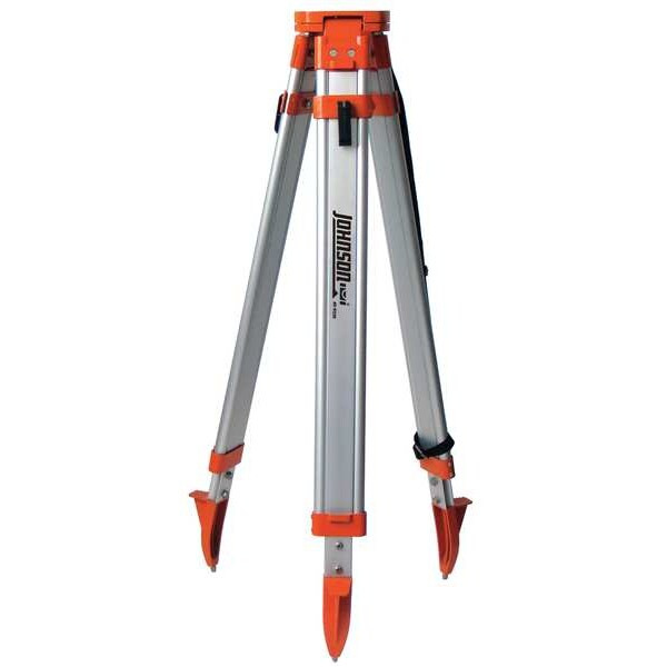 Johnson Level & Tool Tripod,5/8-11,48 to 60 In L,Aluminum 40-6335