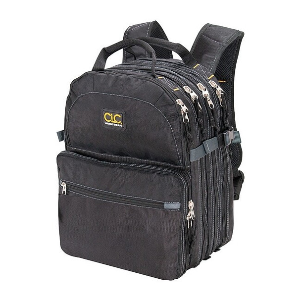 Clc Work Gear Tool Backpack, Black, Polyester, 75 Pockets 1132
