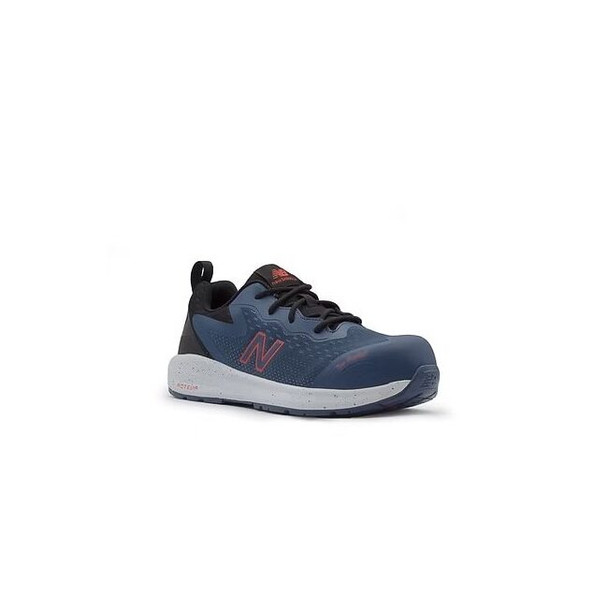 Men's Composite Toe Athletic Shoe, Denim/Red, 7, D, MIDLOGIDS
