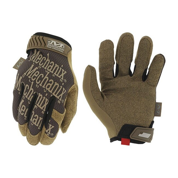 The Original(R) Mechanics Gloves, Synthetic Leather Palm, TrekDry Back, 8, Brown