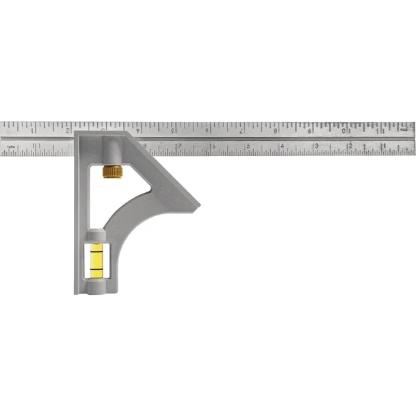 Johnson Level 12 In. English Structo-Cast Combination Square 415