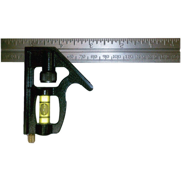 Johnson Level 6 In. English/Metric Professional Combination Square 406EM