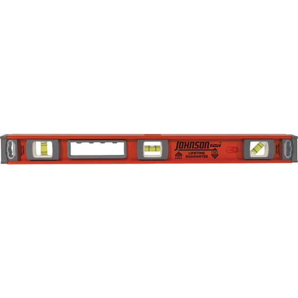 Johnson Level 24 In. Magnetic Heavy-Duty Aluminum I-Beam Level 1254-2400