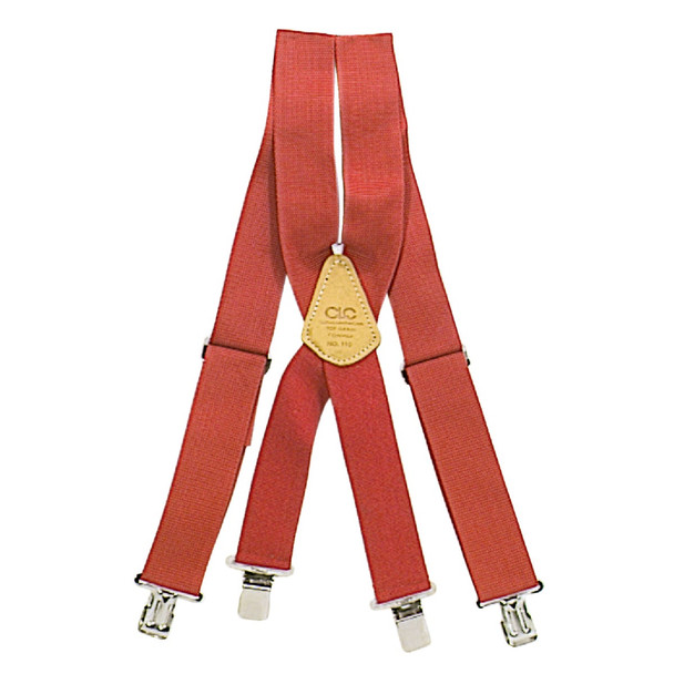 Custom Leathercraft Red Work Suspenders 110R