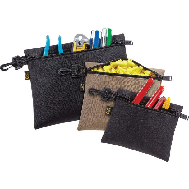 CLC Single-Pocket Multipurpose Zippered Tool Pouch (3-Set) 1100