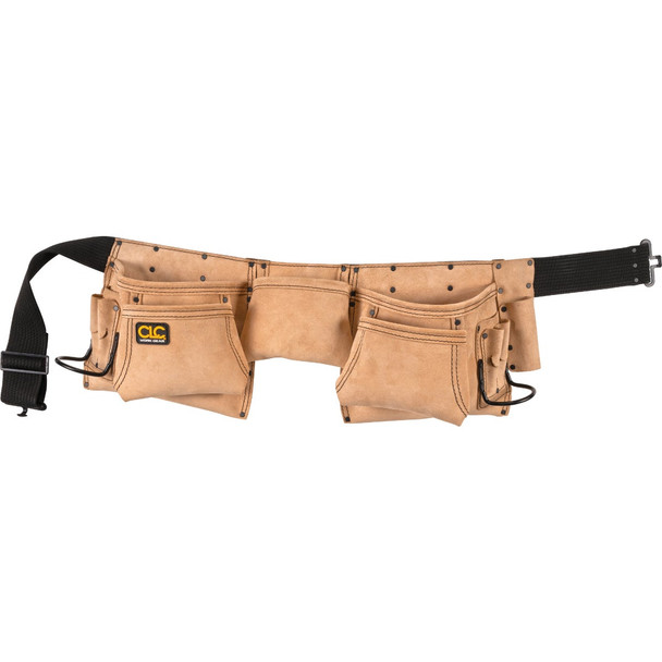 CLC 12-Pocket Suede Leather Heavy-Duty Carpenter Apron I427X