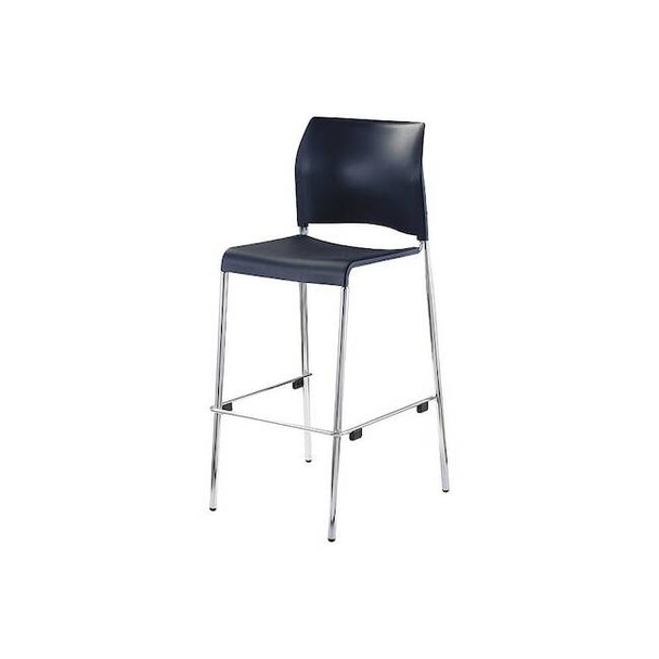 National Public Seating Cafe Bar Stool,Plastic Seat,Black 8810B-11-10