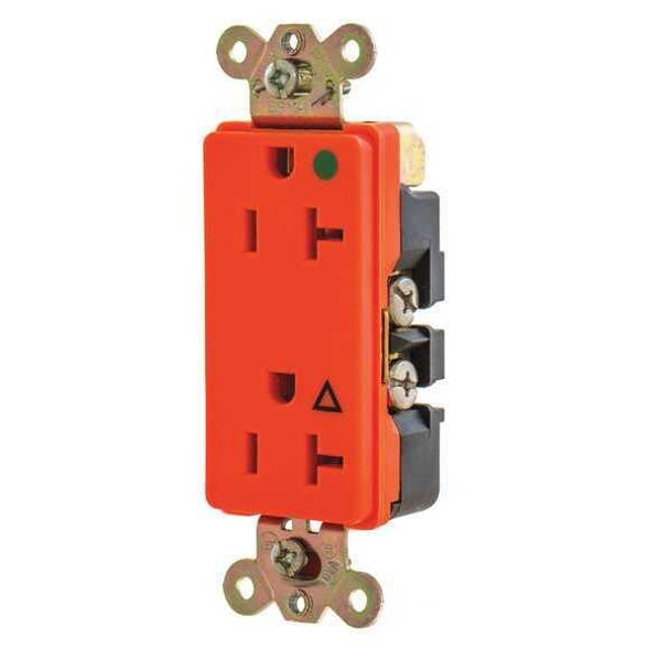 Bryant Receptacle,Orange,20A,1.0 HP,2 Poles 9300IG