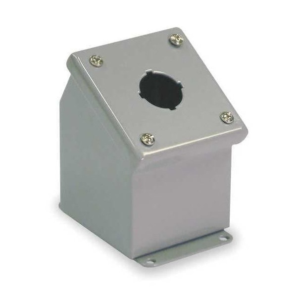 Wiegmann Pushbutton Enclosure, 30mm, 3.25in.W, Steel WPBA1