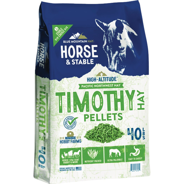 Blue Mountain Hay High Altitude 40 Lb. Timothy Hay Pellets THP-40LB