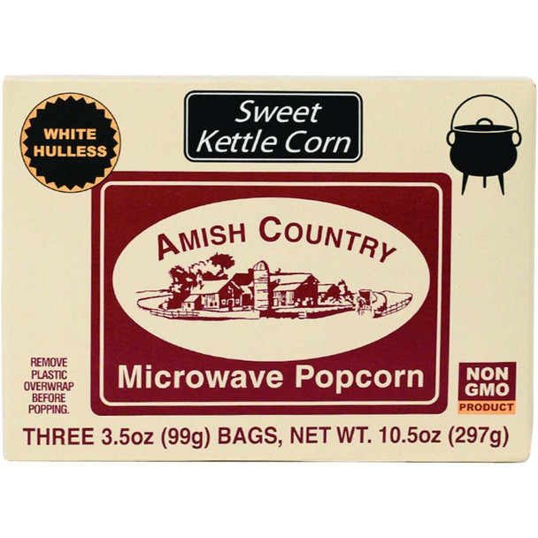 Amish Country Popcorn 3 Pack Sweet Kettle Microwave Popcorn 11315 W MK