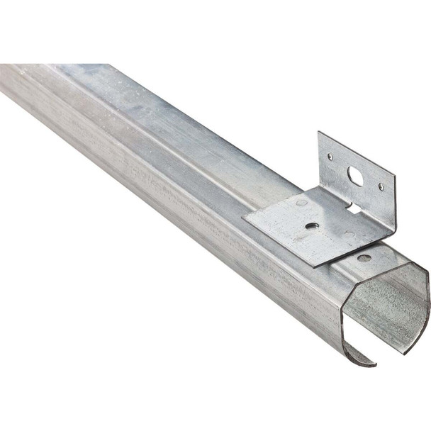 National Hardware 10 Ft. Galvanized Face Mount Round Rail Barn Door Rail