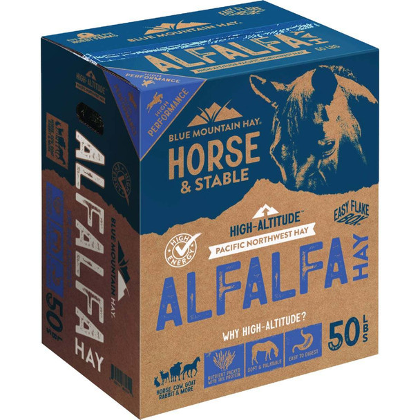Blue Mountain Hay High Altitude 50 Lb. Alfalfa Hay AHB-50LB