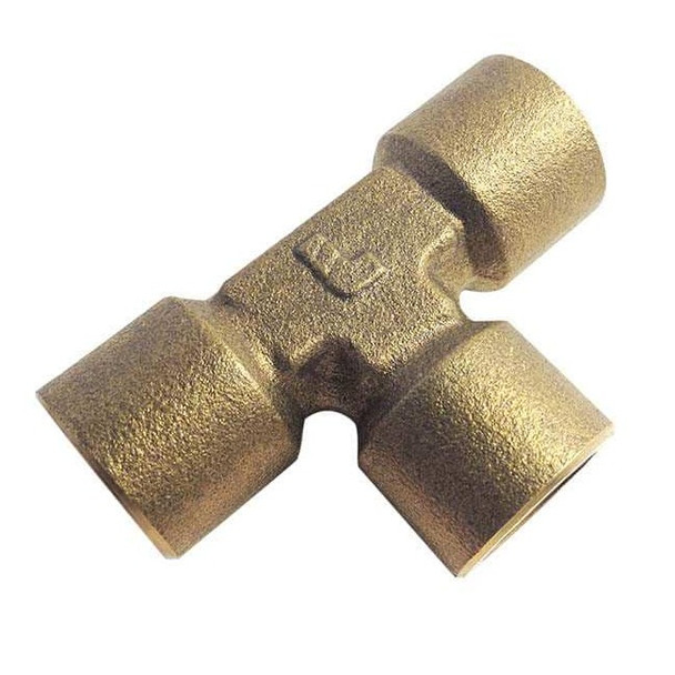 Female Union Tee Brass Union Tee, 1/4 in Female BSPP X 1/4 in Female BSPP
