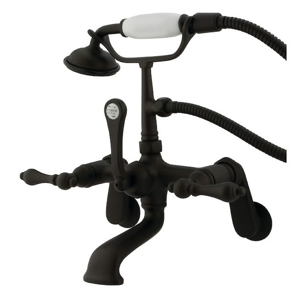 Wall-Mount Clawfoot Tub Faucet, Oil Rubbed Bronze, Tub Wall Mount