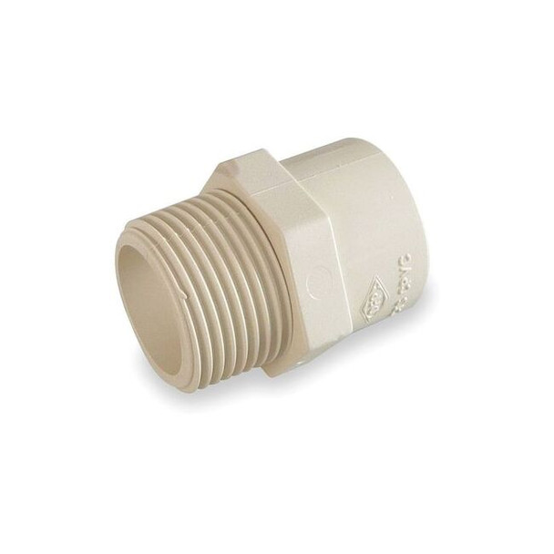 CPVC Adapter, Schedule SDR-11, 2" Pipe Size, MNPT x CTS Socket Hub