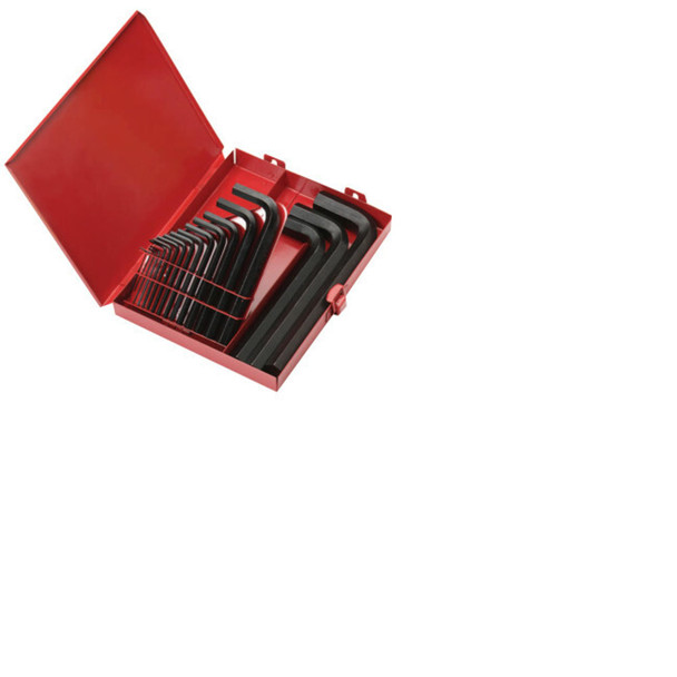 Hex-L® Key Set, 18 per set, Hex Tip, Inch, Short Arm