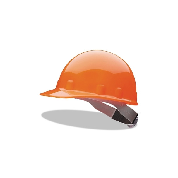 SuperEight® E2 Series Hard Cap, 8-point Ratchet, Hi-Viz Orange