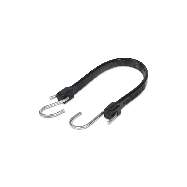 EPDM Rubber Strap, Zinc-Plated Steel Hooks, 19 in L