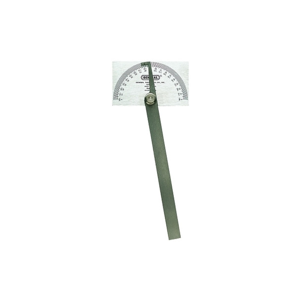 Stainless Steel Protractor, 6 in, Square Head