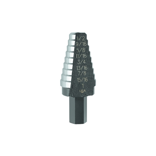 High Speed Steel Fractional Hole Enlarging, 9/16 in to 1 in, 8 Steps