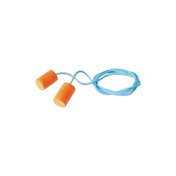 FirmFit Earplugs, Foam, Orange, Corded